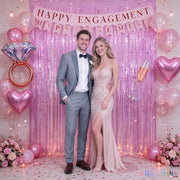Pink Tinsel Curtain Party Backdrop Glitter - GREATRIL Foil Fringe Curtain Lilac Pink Streamers Decor for Birthday Girl Princess Unicorn Christmas Bachelorette Euphoria Party Decorations - 2 PCS