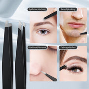 MIYADIVA 40X Magnifying Mirror, Small Magnifying Mirror with Suction Cup and Tweezers, As a Travel Essentials, Compact Mirror Set for Plucking Eyebrows 3.5 Inches