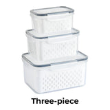 Food Storage Containers for Fridge with Removable Colander