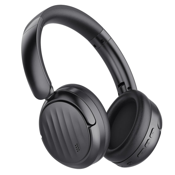 Bluetooth Headphones, Hybrid Active Noise Cancelling Over Ear Headphones | 35H Playtime, HiFi Stereo Foldable wireless Headphones with Foam Ear Cups for Sports, Office, Travel