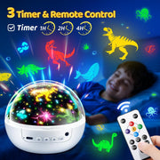 Night Light Projector 93 Lighting Mode,Baby Toys Gift Dimmable+Timer+Remote | 360°Rotate Sensory Lights,3Films-Star Moon,Dinosaur,Ocean,Exquisite Package Baby Boy Girl Gifts,Sensory Toys for Autism Kids