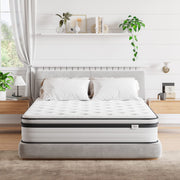 TeQsli Single Mattress 3FT Memory Foam Spring Hybrid Mattress 27CM | 10.6 Inch Memory Foam Pocket Sprung Mattress Edge Support & Motion Isolation Spring Hybrid Single Mattresses