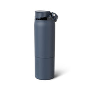 BrüMate Rise 25oz Water Bottle With 100% Leakproof Covered Silicone Straw | Insulated Stainless Steel Water Bottle | Cup-Holder Friendly | Fast Flow | Soft Sip Spout | BPA-Free (Nightfall Blue)
