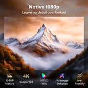 Google TV Smart Outdoor Projector, 4K Projector with WiFi and Bluetooth | 2000 ANSI Lumens, 30W HiFi Speaker, Auto Focus & 6D Keystone, HDR10, Portable Movie Projecteur for Outdoor & Home Theater