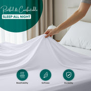 Utopia Bedding - Flat Sheet Double - Easy Care Soft Brushed Polyester - Microfiber Fabric - Wrinkle, Shrinkage, and Fade Resistant - White