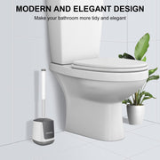 SetSail Toilet Bowl Brush and Holder Automatic Toilet Brushes for Bathroom with Holder Ventilated Toilet Cleaner Brush for Toilet Scrubber Cleaning