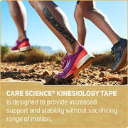 Care Science Copper Infused Kinesiology Tape, 40 Precut Strips, 2 Rolls | Elastic Sports & Weightlifting Tape Supports Muscles & Joints. Water Resistant.