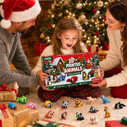 JOICEE 2026 Christmas Advent Calendar with Mini 3D Printed Animals Toys | 24 Days Mini 3D Printed Animal Figurines with Big Eyes Flexible Fidget Toys for Kids Boys Girls Xmas Party Favors Gifts