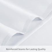 Tifschlaf Pillow Cases 2 Pack - White Pillowcases Plain Pack of 2, Super Soft Brushed Microfiber Standard Queen Pillow Covers With Envelope Closure, 50x75 cm