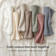 Bloomsbury Mill - Cellular Blankets Baby - 100% Organic Cotton - 2 Pack - Oat - Beige - Newborn Essentials - Soft Breathable Baby Blankets for Pram, Cot, Moses Basket - 75x95cm