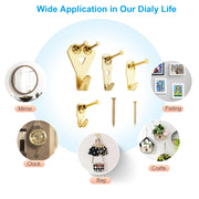 YHYZ Picture Hooks Heavy Duty, Picture Hanging Kit: Hangers (50 30 20 10 lbs) + Nails, Hanging Clock Photo Mirror Painting, for Plasterboard Wood Dry Walls Hardwall