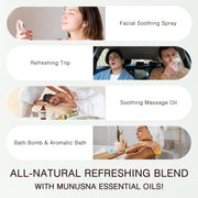 MUNUSNA Peppermint Essential Oil 100ml, Pure Natural Oil for Diffusers | Peppermint Oil with Fresh Cool Herbal Aroma, Steam Distilled for Candle Making, Soaps, Massage Blends and DIY Projects