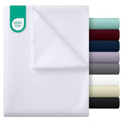 Utopia Bedding - Flat Sheet Double - Easy Care Soft Brushed Polyester - Microfiber Fabric - Wrinkle, Shrinkage, and Fade Resistant - White