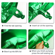 40 Inch Green Number 2 Balloons Foil Digital Helium Number Balloons | for 2nd 12 23 24 25 Birthday Anniversary Wedding Party Decorations,Jumbo Helium Balloon Giant Large Digital Balloon