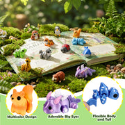 Cybermaker 40PCS Mini 3D Printed Animals, Articulated Fidget Toys for Kids | Sensory Toys, Party Favors, Classroom Prizes, Birthday Goodie Bag Stuffers