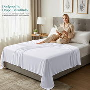 Utopia Bedding - Flat Sheet Double - Easy Care Soft Brushed Polyester - Microfiber Fabric - Wrinkle, Shrinkage, and Fade Resistant - White