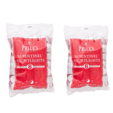 Price's Candles 100 Pack Sentinel Range 8 Hour Tea Lights Unscented Long Burning Tealight Candles for Home Catering Events Relaxation and Everyday Use