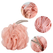 Fu Store Loofah Sponge Shower Loofahs 4 Colors Bath Sponges Body Scrubbers | Mesh Balls 60g Luffa Rich Lather Exfoliating Wash Back Scrubber Bathroom Men Women 4 Pack Daily Essential Bathing Accessories