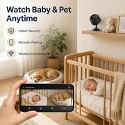 ELEFOCUS Hidden Camera，Mini Camera，2K Spy Camera Wireless for Home Security，Small Indoor Nanny Cam with Night Vision & Motion Detection，WiFi Cameras for Pet/Baby, Camaras Espias Ocultas