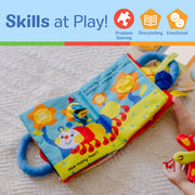 Melissa & Doug K’s Kids My First Activity Book 8-Page Soft Book for Babies and Toddlers Early Learning Developmental Plush Soft Activity for Babies and Toddlers