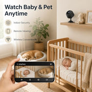ELEFOCUS Hidden Camera，Mini Camera，2K Spy Camera Wireless for Home Security，Small Indoor Nanny Cam with Night Vision & Motion Detection，WiFi Cameras for Pet/Baby, Camaras Espias Ocultas