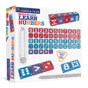 MAGNA-TILES microMAGS Learn Numbers 56-Piece Magnetic Construction Set, The Original Magnetic Building Brand