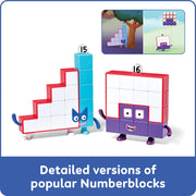 hand2mind Numberblocks Friends Fifteen and Sixteen Figure Pack, Ages 3+ | Number and Counting Toys, Play Figure Playsets, Small Figurines for Kids, Kindergarten Math and Pretend Play Toys