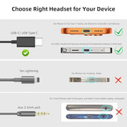 USB C Headphone for Samsung S26 S25 FE S24 A16 A17 Z Wired Earbuds Magnetic | in-Ear Type C Earphone with Microphone Volume Control Bass Stereo Noise Canceling for iPhone 18 Pro Max 17 16 16e 15 Pixel 11