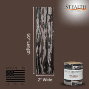Stealth Strips Realtree Original Camo Silencing Tape | Self Adhesive Silencing Fabric | Great for Quieting All of Your Metal Hunting Gear and Accessories |(Realtree Original, 2" Wide)