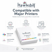 Hawksbill A4 White Card 160Gsm-50 Pack A4 White Cardstock for Printing Card | Acid-Free, Smooth, Crisp & Recyclable Card for Arts and Crafts