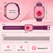 Smart Watch for Women, Bluetooth Answer/Make Calls, 1.83"HD Screen, 2 Bands | IP67 Waterproof Fitness Tracker, Heart Rate/Sleep Monitor, DIY Dial, Multi-Sport Modes Pedometer, Smartwatch for iOS/Android
