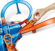 Hot Wheels Criss-Cross Crash Track​​​​ Set & Car | Playset with 1:64 Scale Toy Car &4 Intersections for Crashing, Powered by a Motorized Booster (Amazon Exclusive)