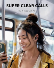 Soundcore P30i by Anker Noise Cancelling Earbuds, Hands-Free Viewing | Strong and Smart Noise Cancelling, Powerful Bass, 45H Playtime, 2-in-1 Case and Phone Stand, IP54, Bluetooth 5.4