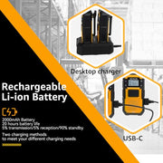 Retevis RB48 FRS Walkie Talkies Long Range,Mil-Standards 810H Two Way Radio | Rugged&IP67 Waterproof & Floating, Emergency Radio, Heavy-Duty,Dual PTT,Vibration Alert,NOAA,Rechargeable,20hr Battery,2 Pack