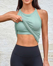 Built-In Bra Racerback Sports Cami Top