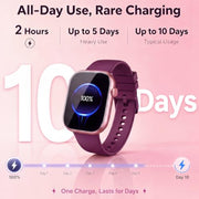 Smart Watch for Women, Bluetooth Answer/Make Calls, 1.83"HD Screen, 2 Bands | IP67 Waterproof Fitness Tracker, Heart Rate/Sleep Monitor, DIY Dial, Multi-Sport Modes Pedometer, Smartwatch for iOS/Android