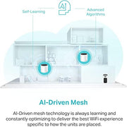 TP-Link Deco X55 AX3000 WiFi 6 Mesh System, Deco X55(3-Pack) | Covers up to 6500 Sq.Ft. , Replaces Wireless Router and Extender, 3 Gigabit ports per unit, supports Ethernet Backhaul