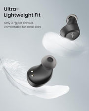 TOZO A1 Wireless Earbuds Bluetooth 5.3 Light Weight in Ear Headphones | IPX5 Waterproof,2 Mics for AI Calls,Immersive Premium Sound Bass Headset with Charging Case,32 EQ via App Black