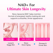 EQQUALBERRY NAD+ Peptide Boosting Cream – NAD+ 5% & 13 Peptides Anti-Aging Korean Skincare Face & Body Cream | Firming & Lifting Pink Neck Cream for Sagging Skin (1.69 fl.oz / 50ml)