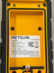 Retevis RB48 FRS Walkie Talkies Long Range,Mil-Standards 810H Two Way Radio | Rugged&IP67 Waterproof & Floating, Emergency Radio, Heavy-Duty,Dual PTT,Vibration Alert,NOAA,Rechargeable,20hr Battery,2 Pack