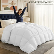 Utopia Bedding Coverless King Size Duvet, 10.5 Tog Box Stitched, White | Luxury Comforter with Ultra-Soft Touch Microfiber filling, Durable Construction and Corner Tabs, Machine Washable