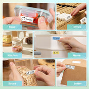 Nelko P21 Label Maker Machine with Tape, Bluetooth Label Printer, White | Creative App & Multiple Templates, Inkless Printing, Built-in Cutter, Ideal for School, Teacher Supplies, Office, and Home