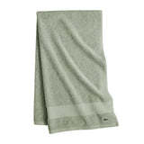 Lacoste Heritage 100% Supima Cotton Bath Towel 30" x 54", Aloe | Highly Absorbent & Quick Drying, Premium Super Soft, Bathroom Essential, Gift for All Occasions, Machine Washable