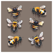 Bumblebee Vinyl Decal Stickers, Cover Marks, Bee Wall Decor, Gift Idea | Opaque Finish, No White Edges, Waterproof, Peel & Stick Nature Design, Outdoor Styling For Cars, Wheelie Bin, Dustbins & More