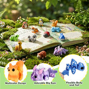 Cybermaker 40PCS Mini 3D Printed Animals, Articulated Fidget Toys for Kids | Sensory Toys, Party Favors, Classroom Prizes, Birthday Goodie Bag Stuffers