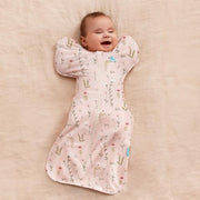 Love To Dream Swaddle Up, S, 3.5–6kg, Posy Mini, 1.0 Tog | Arms Up Swaddle Helps Baby Self-Soothe and Sleep Longer, Secure Fit Helps Calm Startle Reflex, Newborn Essentials
