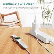 Upgraded Apple Watch Charger, Magnetic Fast Charger, USB C Charger Block Plug Adapter with 6.6FT iWatch Portable Wireless Fast Charging Cable Cord for iWatch Series Ultra/9/8/7/6/SE/SE2/5/4/3