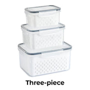 Food Storage Containers for Fridge with Removable Colander