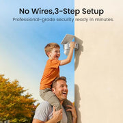 aosu T2 Pro 3K Dual Cam Outdoor Security Camera, Solar Powered, AI Tracking | 170° Wide & 360° PTZ, No Blind Spots, Local Storage ,Full Color Night Vision,AI Human Vehicle Tracking, 8X Zoom