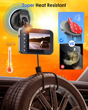 volport Sticky Adhesive Pad Replacement for Dash Cam Suction Cup Mount, 4pcs 2.2" 3M VHB Round Heat Resistant Double Sided Mounting Sticker Tape for Dashcam Car Dashboard Windshield Camera GPS Holder